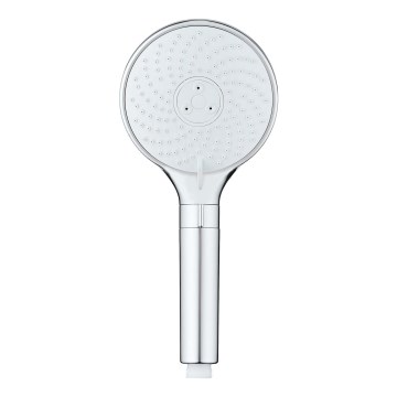 WENKO 26362100 - Cap de duș, Sistem de economisire a apei, 12 x 12 cm, crom lucios/alb