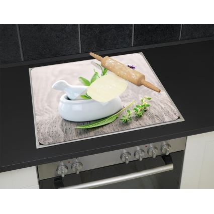WENKO 2712940500 - Placă de acoperire pentru alimente 56 x 50 cm, multicoloră/transparentă