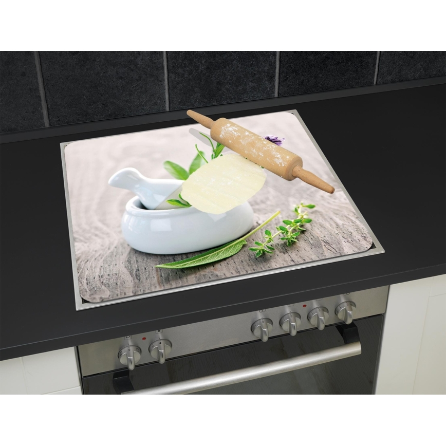 WENKO 2712940500 - Placă de acoperire pentru alimente 56 x 50 cm, multicoloră/transparentă