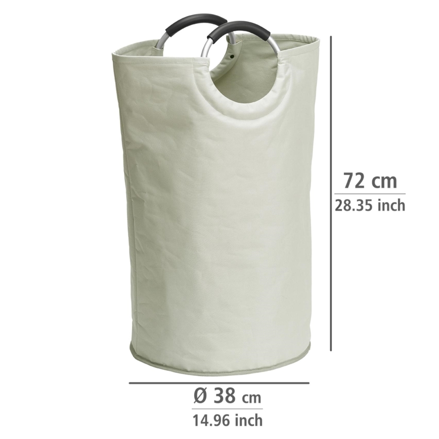 WENKO 3440001100 - Coș de rufe STONE 38x72 cm bej/argintiu/negru