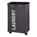 WENKO 3450112100 - Coș pentru rufe QUADRO 40x60 cm gri/negru