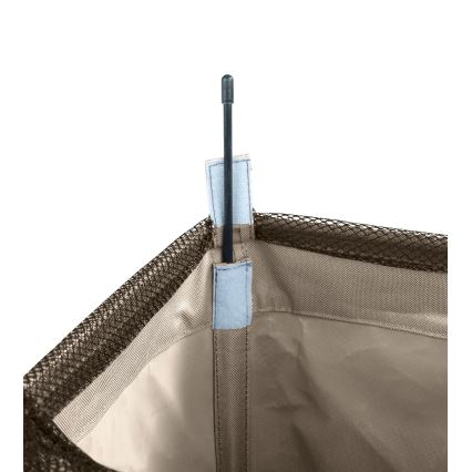 WENKO 3450113100 - Coș pentru rufe CORNO 18,5 x 60 cm bej/negru