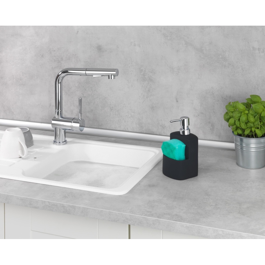 WENKO 3620117800 - Dozator de săpun FESTIVAL 10 x 18 cm, negru