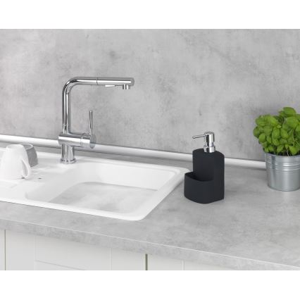 WENKO 3620117800 - Dozator de săpun FESTIVAL 10 x 18 cm, negru