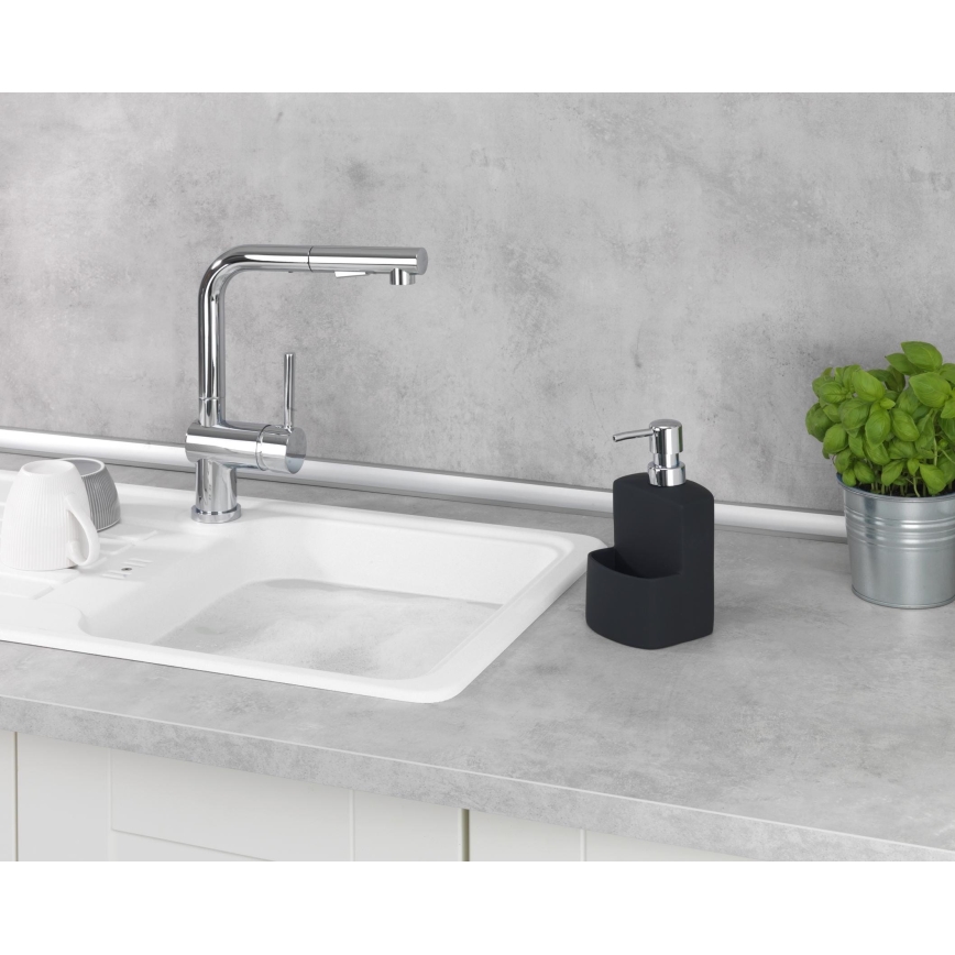 WENKO 3620117800 - Dozator de săpun FESTIVAL 10 x 18 cm, negru