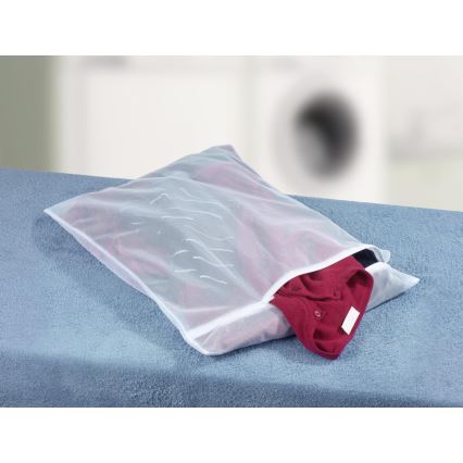 WENKO 3751700100 - Plasă pentru rufe JUMBO, 50x70 cm, alb