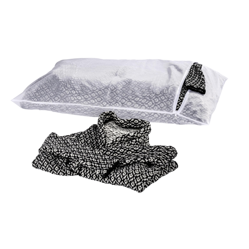 WENKO 3751900100 - Sac pentru spălat rufe 90x60 cm, alb