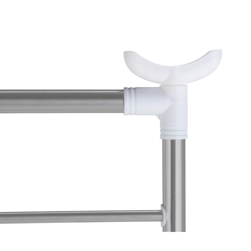 WENKO 3772020100 - Uscător de rufe PROFI 65x150 cm inox/argintiu/alb