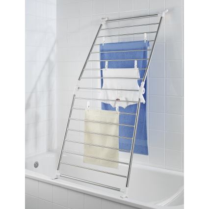 WENKO 3772020100 - Uscător de rufe PROFI 65x150 cm inox/argintiu/alb
