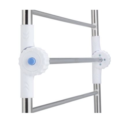 WENKO 3772020100 - Uscător de rufe PROFI 65x150 cm inox/argintiu/alb