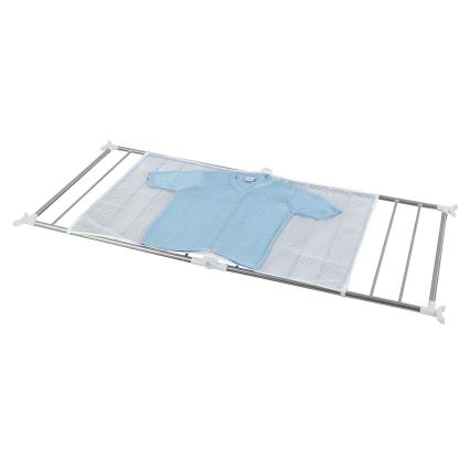WENKO 3772020100 - Uscător de rufe PROFI 65x150 cm inox/argintiu/alb
