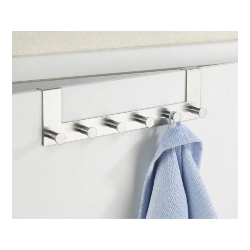 WENKO 4468060100-Cuier CELANO 39 x 11 cm, inox/argintiu