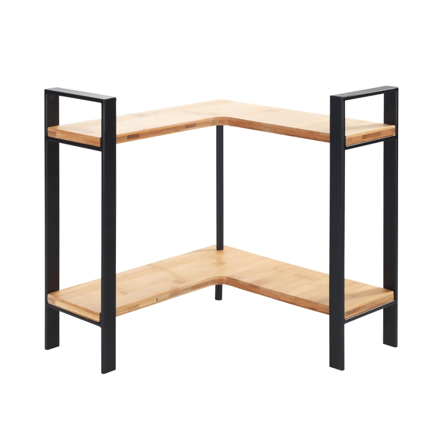 WENKO 53028100 - Poliță LOU 30 x 33 cm, negru/maro