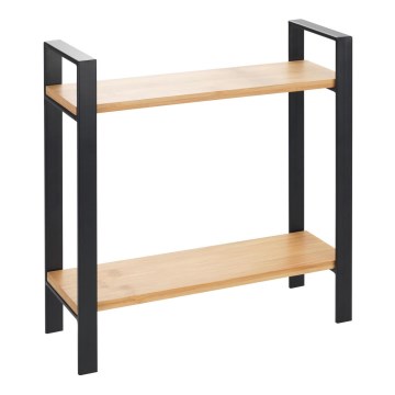 WENKO 53029100 - Poliță LOU 32x33 cm negru/maro