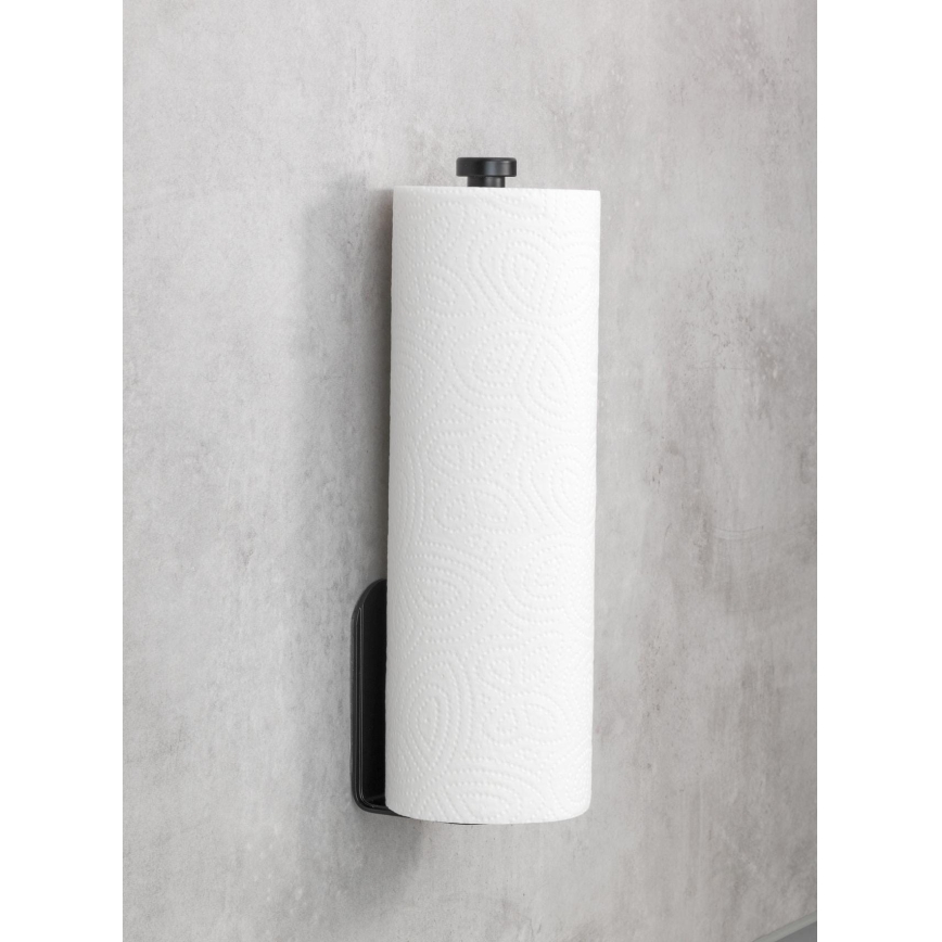 WENKO 53214100 - Suport NIO pentru role, 27,5 x 7 cm, negru