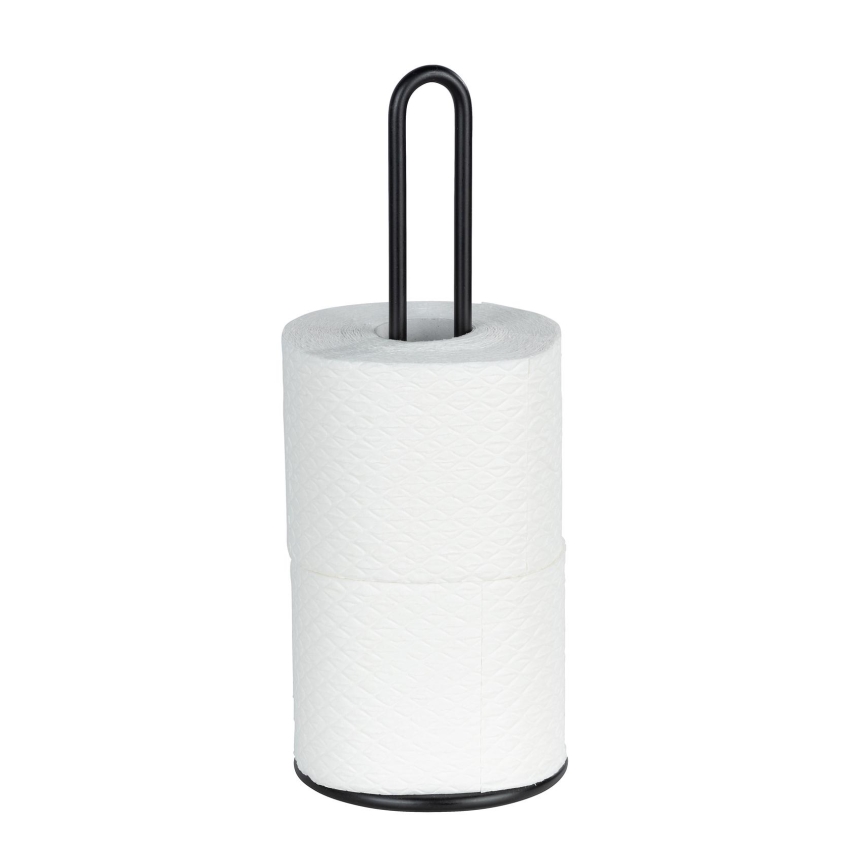 WENKO 53256100 - Suport pentru prosoape de bucătărie, 12,5 x 32,5 cm, negru
