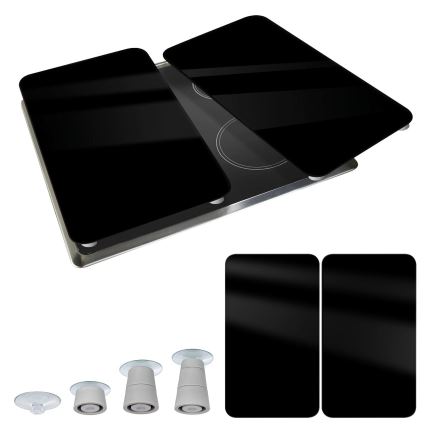 WENKO 53898100 - Placă de protecție 52x30 cm negru/gri/transparent