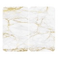 WENKO 53901100 - Capac pentru plită 30x52 cm alb/gri/transparent