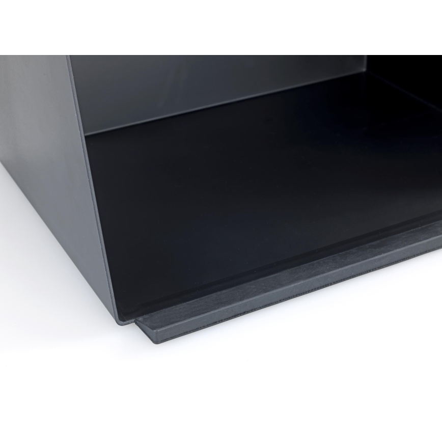 WENKO 54098100 - Cutie pentru pâine KUBO 35 x 26,5 cm negru/maro