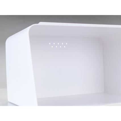 WENKO 54099100 - Cutie pentru pâine KUBO, 35x26,5 cm, alb/maro