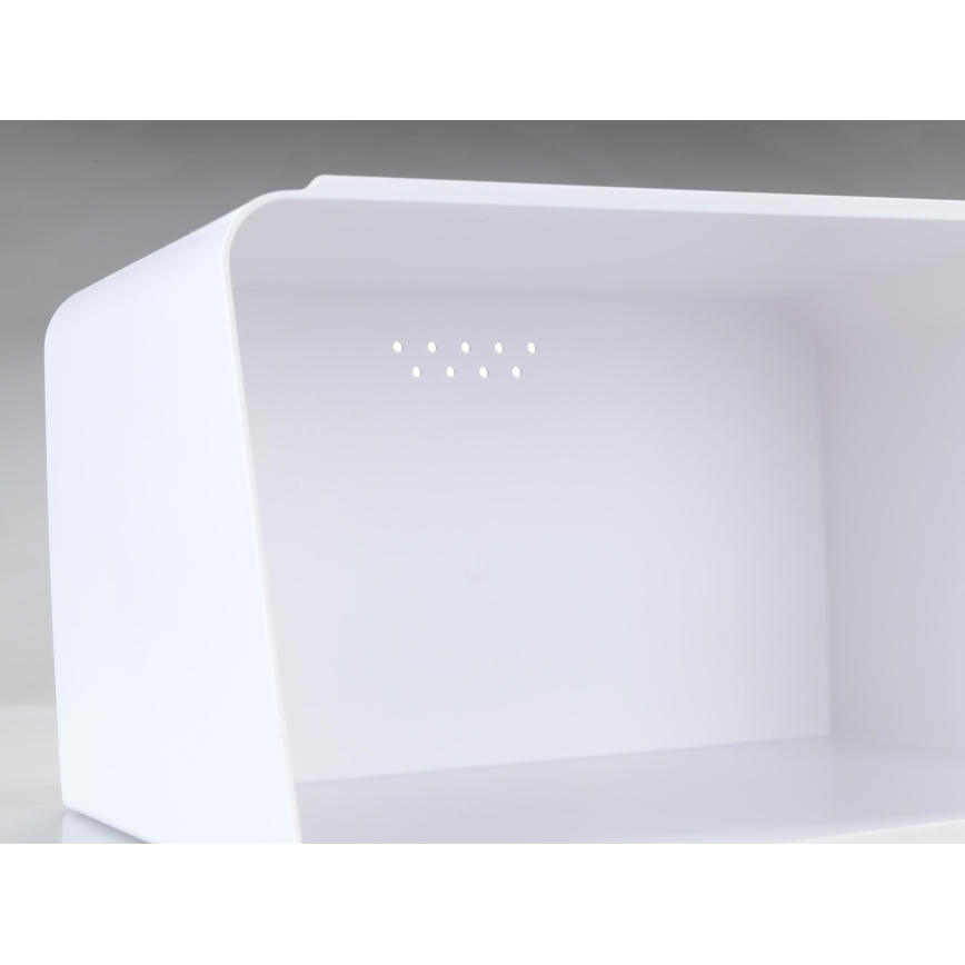 WENKO 54099100 - Cutie pentru pâine KUBO, 35x26,5 cm, alb/maro