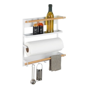 WENKO 54113100 - Organizator MAGNA 33x34 cm albă/maro/negru