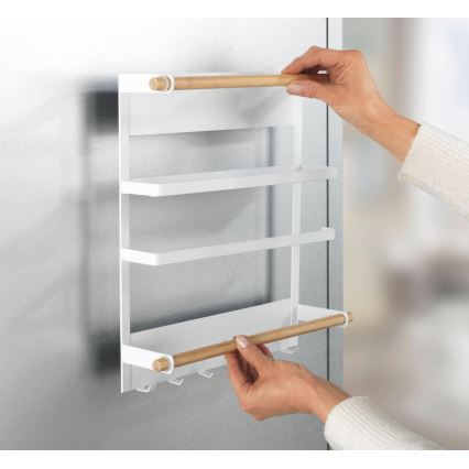 WENKO 54113100 - Organizator MAGNA 33x34 cm albă/maro/negru