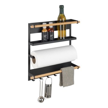 WENKO 54114100 - Organizator MAGNA 33 x 34 cm, negru/maro