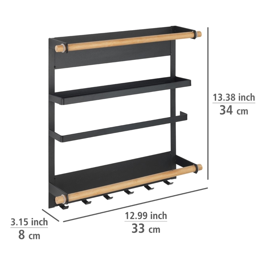 WENKO 54114100 - Organizator MAGNA 33 x 34 cm, negru/maro