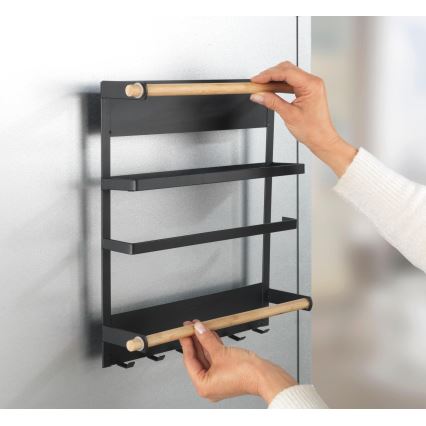 WENKO 54114100 - Organizator MAGNA 33 x 34 cm, negru/maro