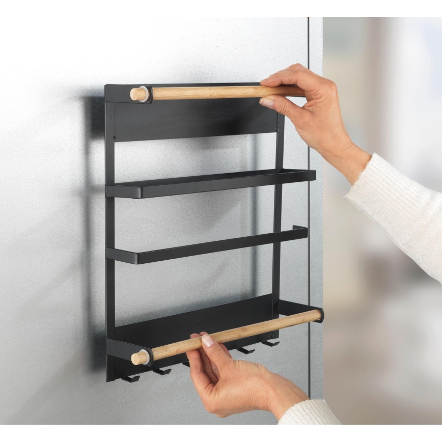 WENKO 54114100 - Organizator MAGNA 33 x 34 cm, negru/maro