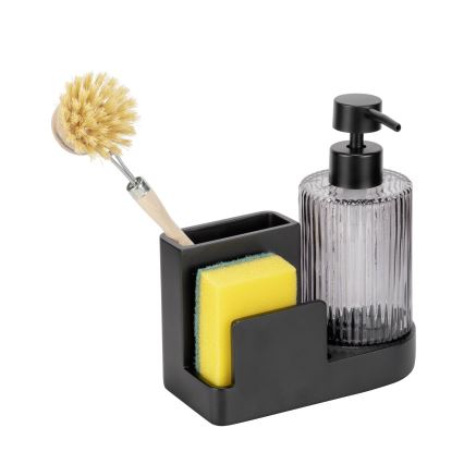 WENKO 54654100 - Organizator PINA, 16 x 17 cm, negru