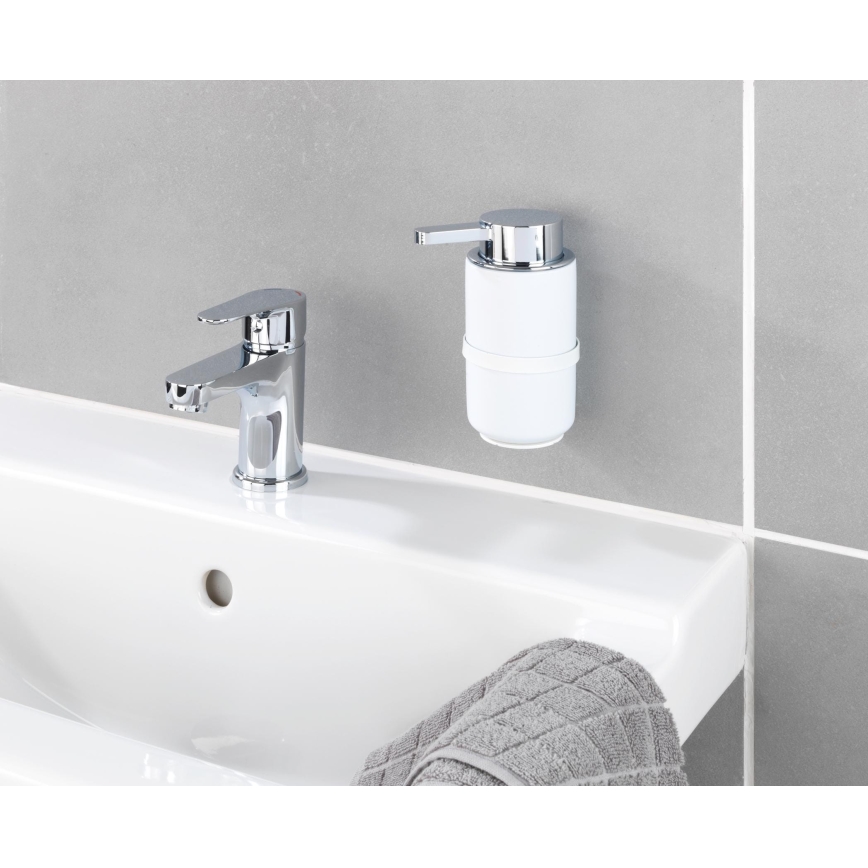 WENKO 54655100 - Dozator de săpun WOYA 250 ml, alb/crom lucios