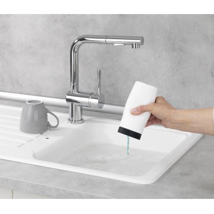 WENKO 54670100 - Dozator EASY SQUEEZ-E, 6x14 cm, alb/negru