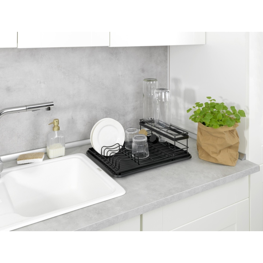 WENKO 54798100 - Scurgător de vase AMY 42,5x31,5 cm negru