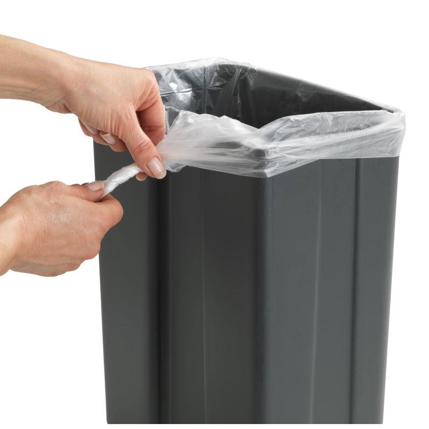 WENKO 54903100 - Coș montabil pe ușă, 26x36,5 cm, gri/argintiu