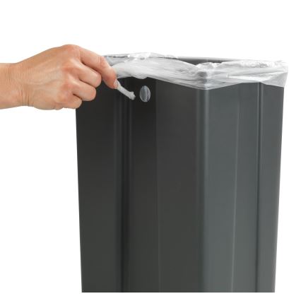 WENKO 54903100 - Coș montabil pe ușă, 26x36,5 cm, gri/argintiu