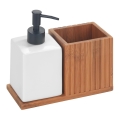 WENKO 54944100 - Dozator de săpun MERA 18,5x17 cm maro