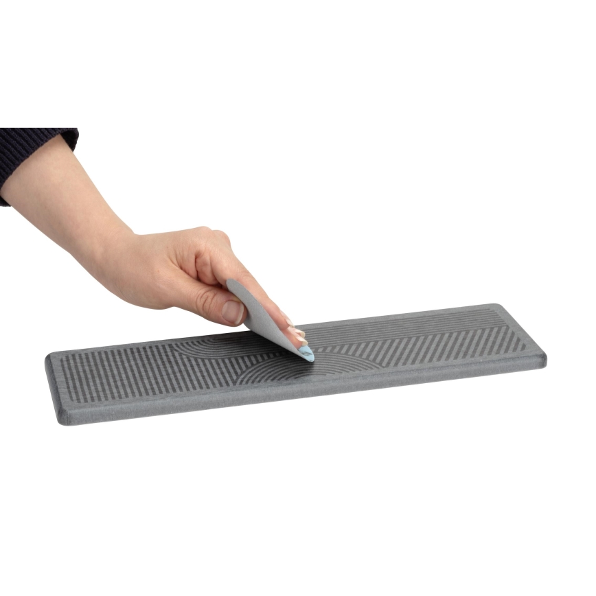 WENKO 54957100 - Tăviță pentru scurgere DAMON 30x8 cm, gri