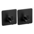 WENKO 55009100-Cârlig BLACK OUTDOOR KITCHEN 4,5x4,5 cm inox/negru