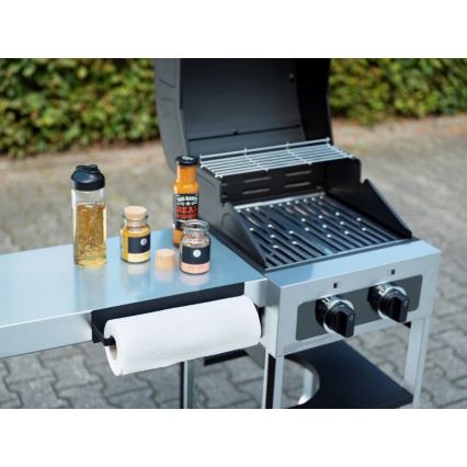 WENKO 55013100 - Suport pentru role BLACK OUTDOOR KITCHEN 30 x 6,5 cm, negru