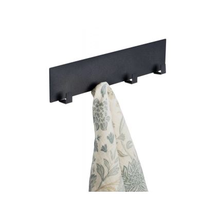 WENKO 55014100 - Cârlig pentru bucătărie de exterior, 30 x 6,5 cm, negru