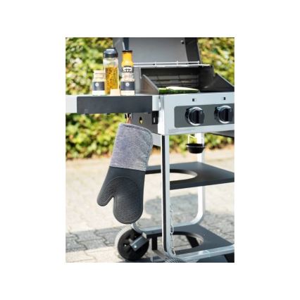 WENKO 55014100 - Cârlig pentru bucătărie de exterior, 30 x 6,5 cm, negru