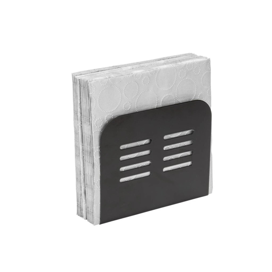 WENKO 55025100 - Suport pentru șervețele BLACK OUTDOOR KITCHEN 15x12,5 cm negru