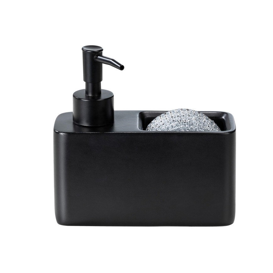 WENKO 55076100 - Dozator de săpun BLACK OUTDOOR KITCHEN 14,5x14,3 cm, negru