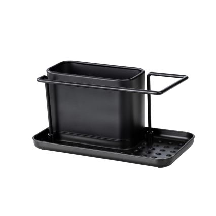 WENKO 55078100 - Organizator pentru bucătărie de exterior BLACK, 21x12 cm, inox/negru