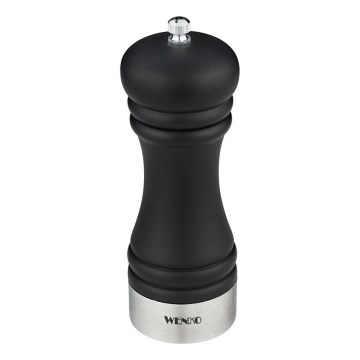 WENKO 55083100 - Râșniță de piper BLACK OUTDOOR KITCHEN, 5 x 17,5 cm, negru/alb