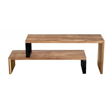 WENKO 55097100-Poliță BLACK OUTDOOR KITCHEN 36x16 cm maro/negru
