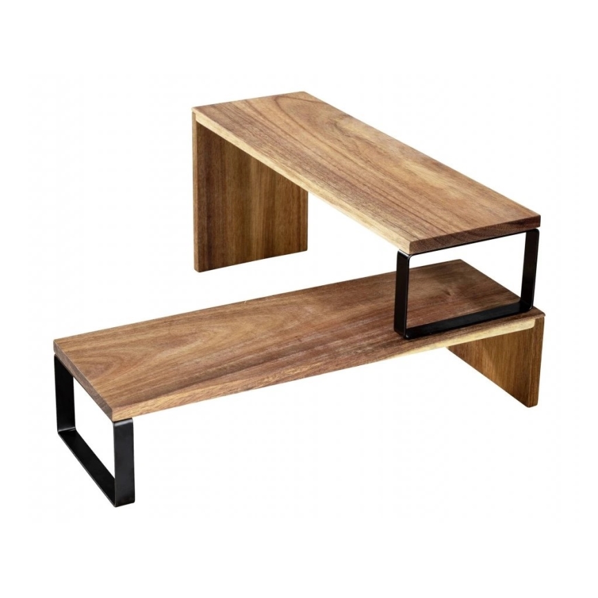 WENKO 55097100-Poliță BLACK OUTDOOR KITCHEN 36x16 cm maro/negru