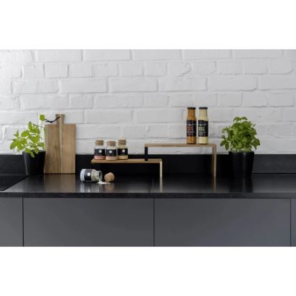 WENKO 55097100-Poliță BLACK OUTDOOR KITCHEN 36x16 cm maro/negru